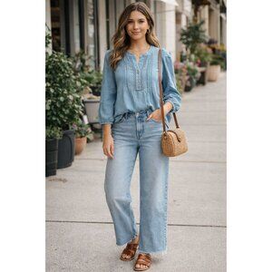 NWT Chambray Pullover